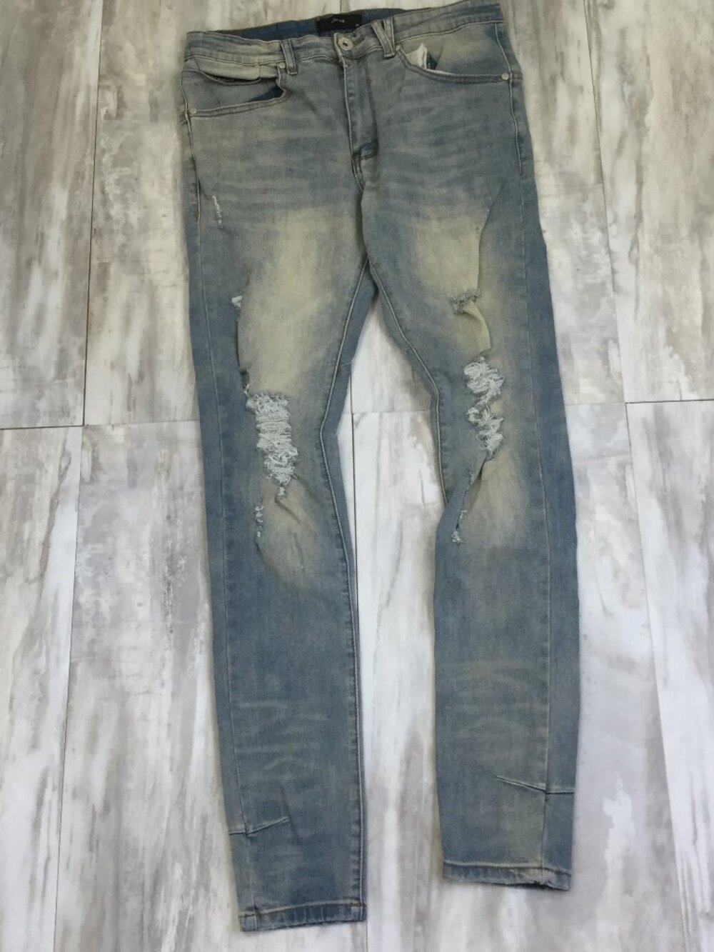 Kollar Distressed 203 Rockstars Classic Skinny Jean 32